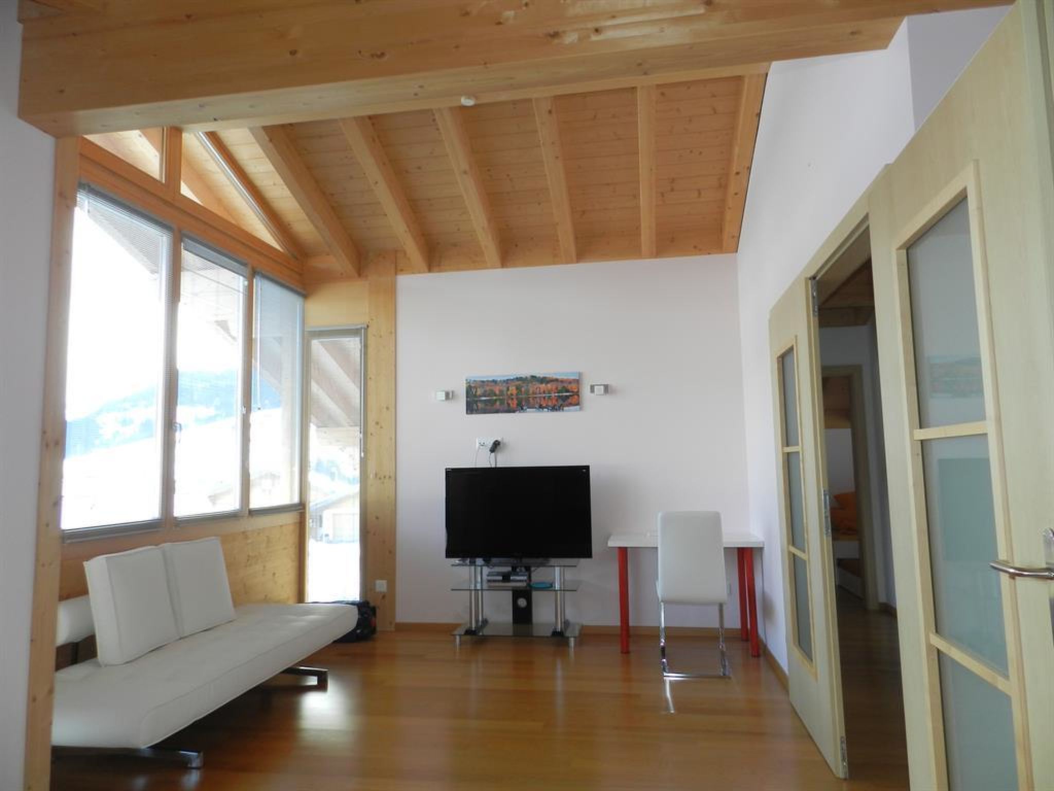 Gletscherblick, Chalet Appartement/Fewo, Dusche oder Bad, WC 10-Bettwohnung - Binnen