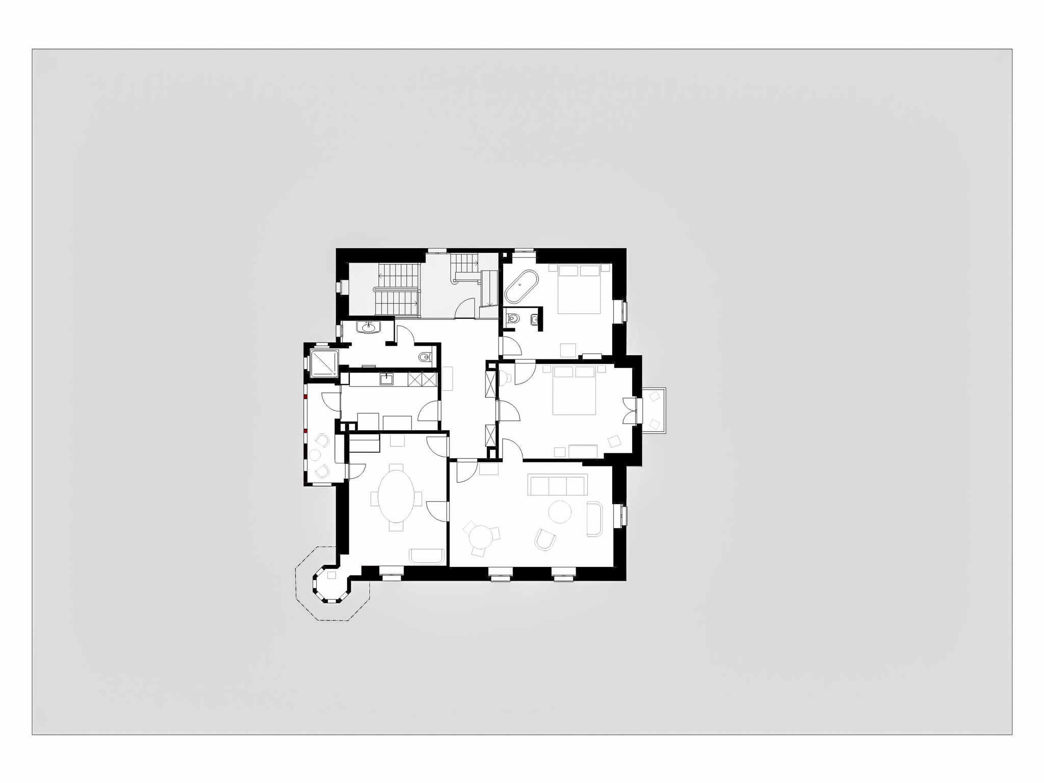 Ernst Wälti Haus - Wohnung Belle Rose - Dedans