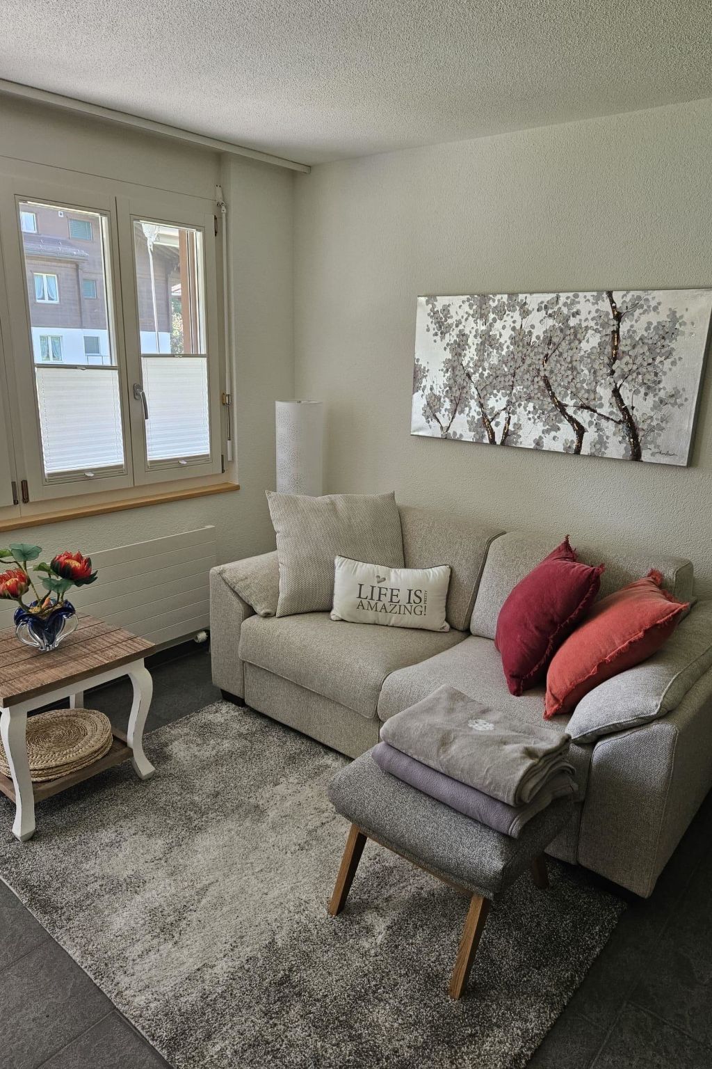 Bergecho EG Mitte Appartement/Fewo, Bad, WC, 1 Schlafraum 2 Bettwohnung