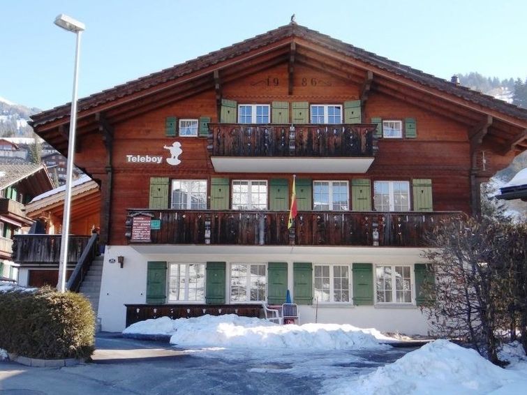 Teleboy Appartement/Fewo, Dusche oder Bad, WC, 1 Schlafraum 4-Bett-Wohnung in Lenk