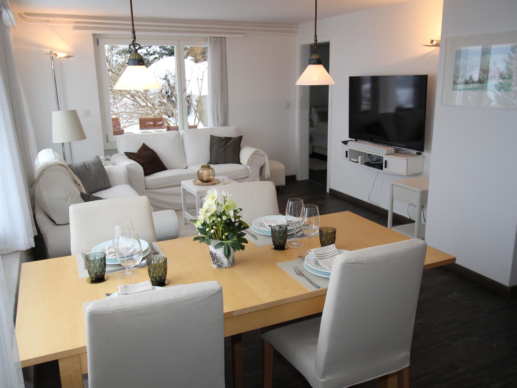 Kitty (Parterre) Appartement/Fewo, Dusche oder Bad, WC 4-Bettwohnung - Dedans
