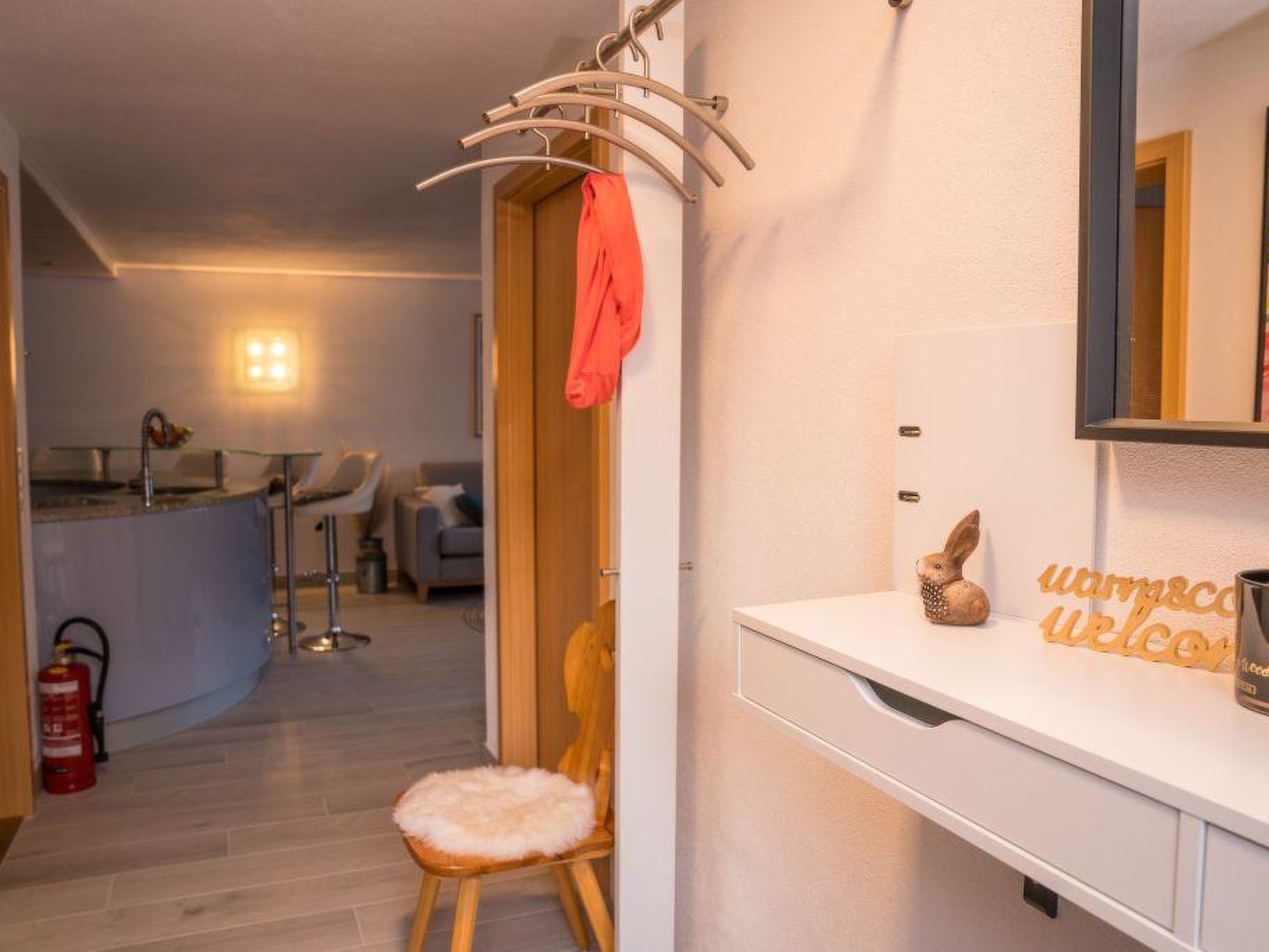 Spitzhorn Nr. 1 Appartement/Fewo, Dusche, WC, 2 Schlafräume 4-Bettwohnung - Dedans