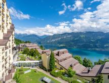 Rustiek appartement in Beatenberg met uitzicht op Eiger, Mönch en Jungfrau - thumbnail 1