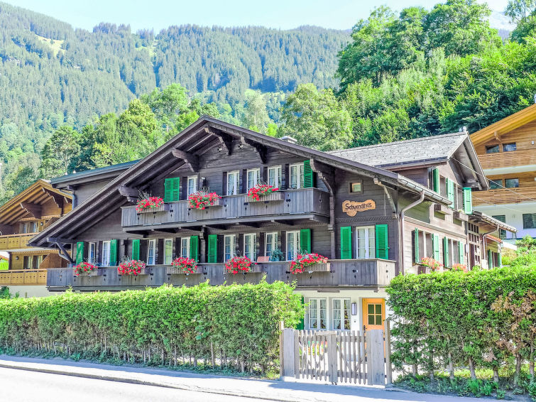 Wellness en bergzicht in Grindelwald: appartement Chalet Schwendihus in Grindelwald