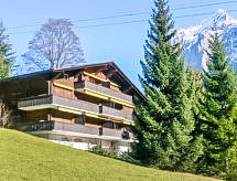 Chalet Bodmisunne: 5-persoons appartement direct aan de piste in Grindelwald - thumbnail 1