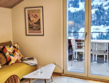 Zonnig appartement in Grindelwald met bergzicht, vlakbij skibus - thumbnail 5