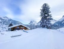 Vrijstaand chalet Simeli in Grindelwald met panoramisch bergzicht en open haard - thumbnail 4
