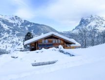 Vrijstaand chalet Simeli in Grindelwald met panoramisch bergzicht en open haard - thumbnail 5