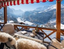 Romantisch penthouse chalet in Lauterbrunnen met bergzicht en open haard - thumbnail 2