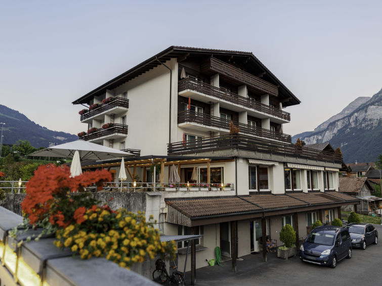 Bergzicht en rust in appartement Brienz Sunset in Brienz