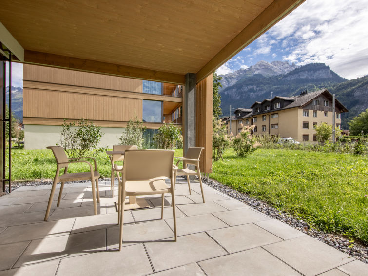 Op 1,0 km van de piste: Ruim appartement met sauna in Meiringen in Meiringen