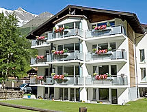 Zonnig appartement voor 4 aan de skipiste en bergmeren in Saas-Grund - thumbnail 1