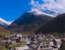 Historisch appartement in Saas-Grund met panoramisch uitzicht op de bergen - thumbnail 4