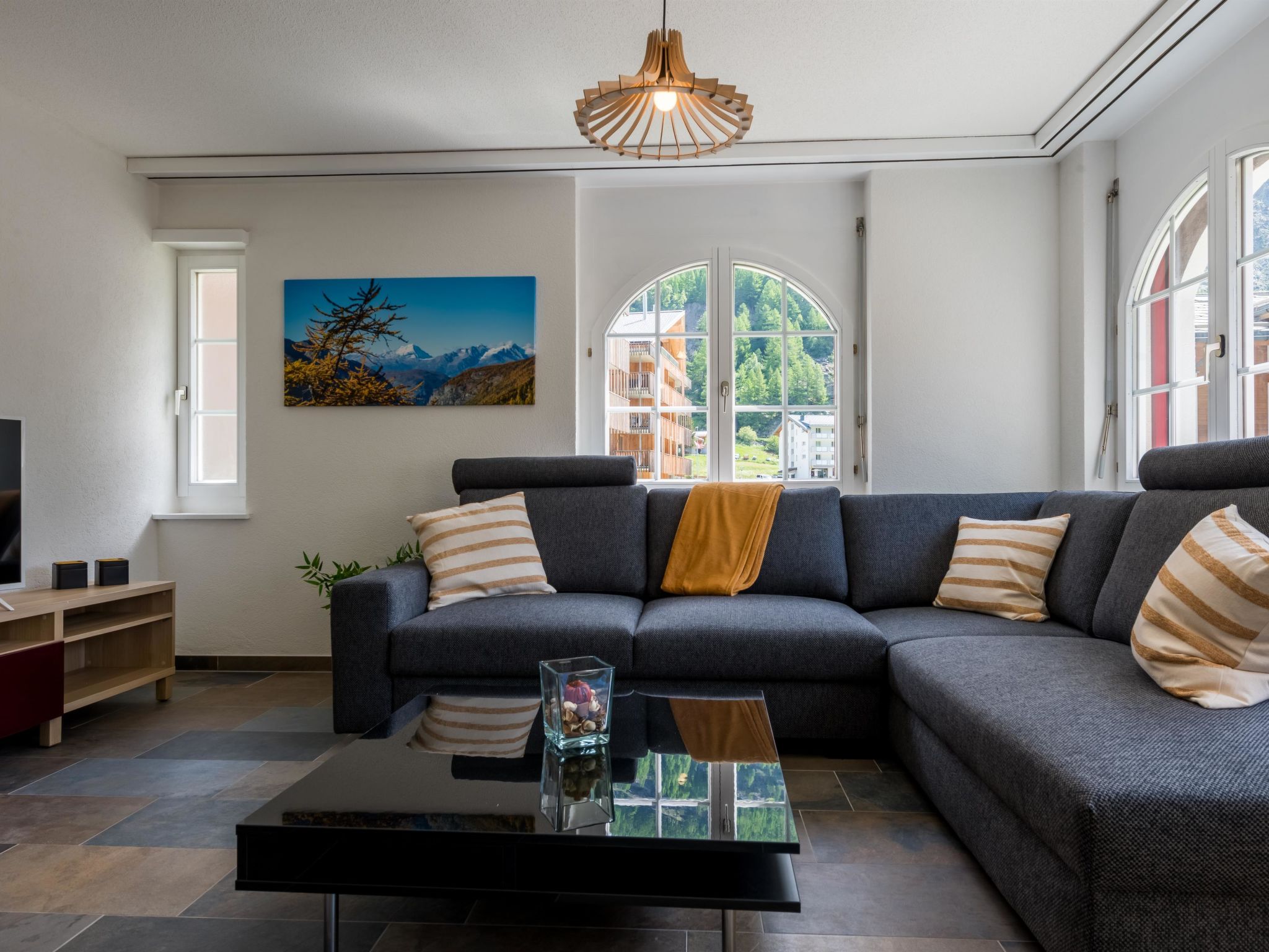 Casa Antares: Luxe duplex voor 10 personen met panoramisch uitzicht in Saas-Grund - foto 13