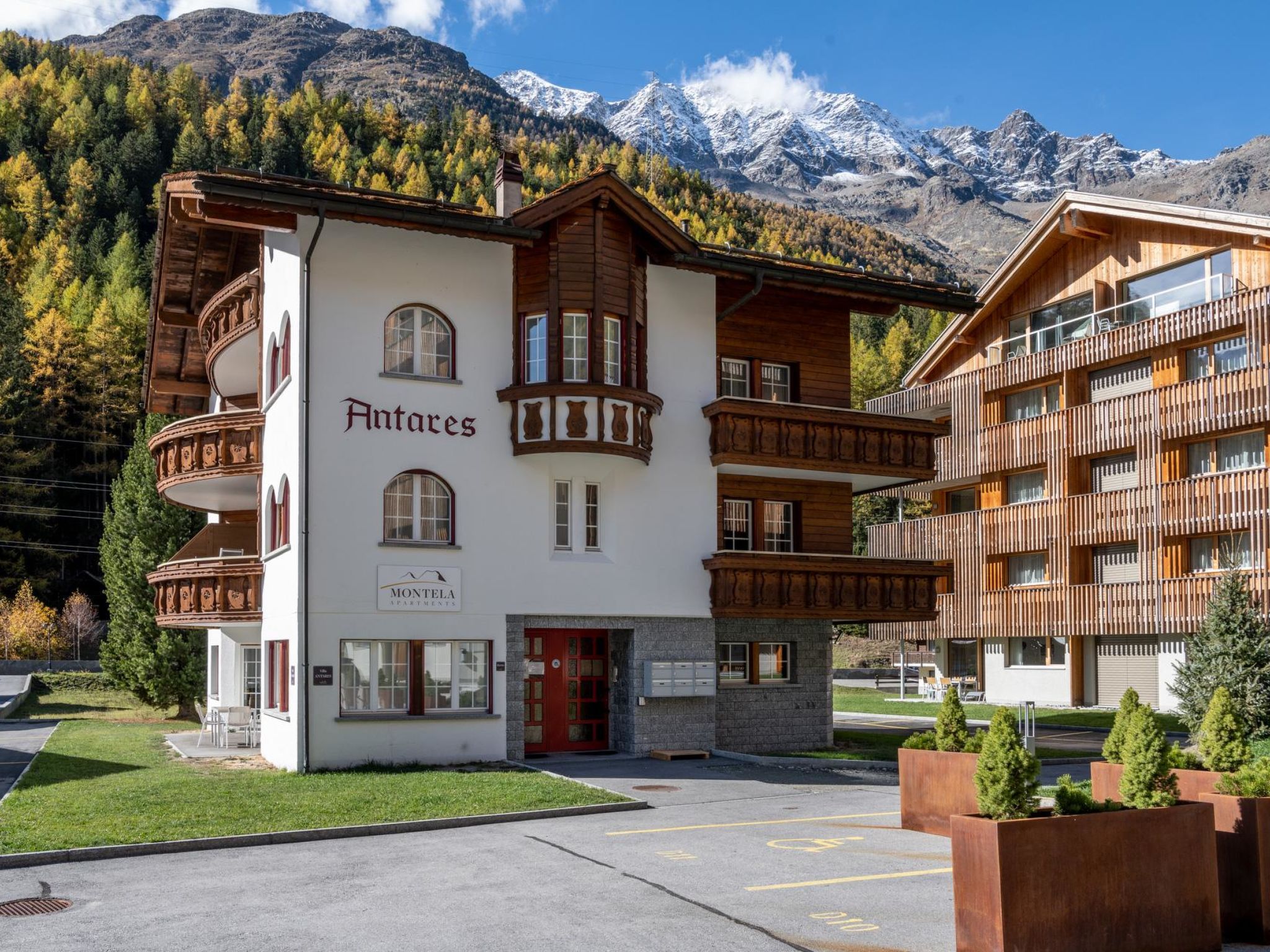 Casa Antares: Luxe duplex voor 10 personen met panoramisch uitzicht in Saas-Grund - foto 14