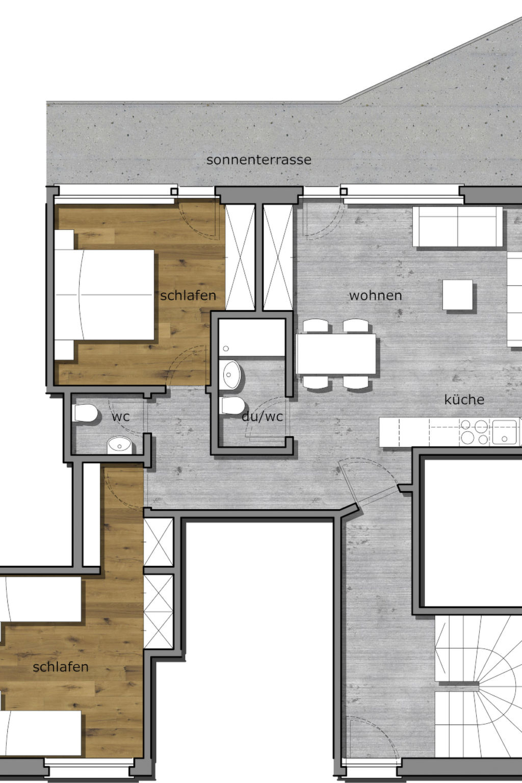 Haus Samurai Appartement/Fewo, Dusche, WC, 2 Schlafräume 4-Bettwohnung Nr. 81
