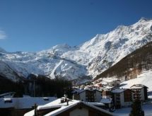Knusse studio met open haard en panoramisch bergzicht in Saas-Fee - thumbnail 5