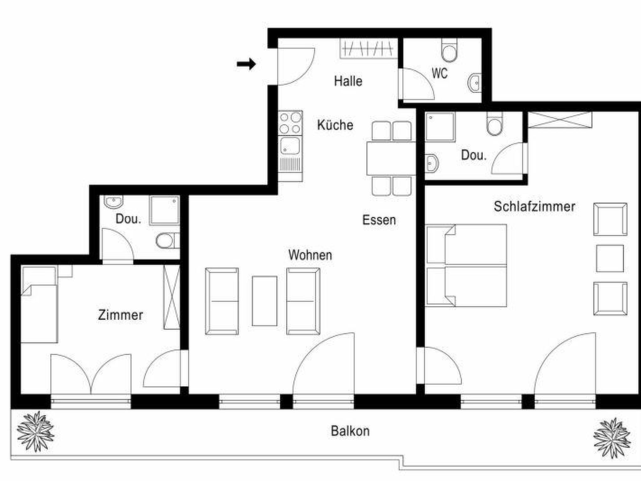 Alpina Peaks Appartement/Fewo Appartement/Fewo - Binnen