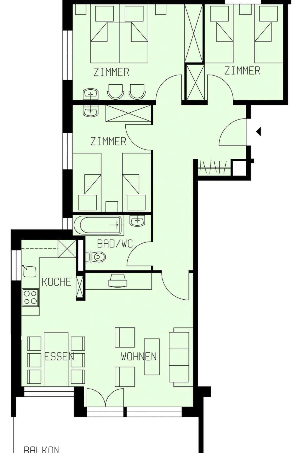 Photo of Azur Appartement/Fewo 4-Bettwohnung Nr. 2