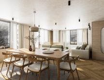 Riant appartement in Saas-Fee met uitzicht op het Mischabelmassief - thumbnail 3
