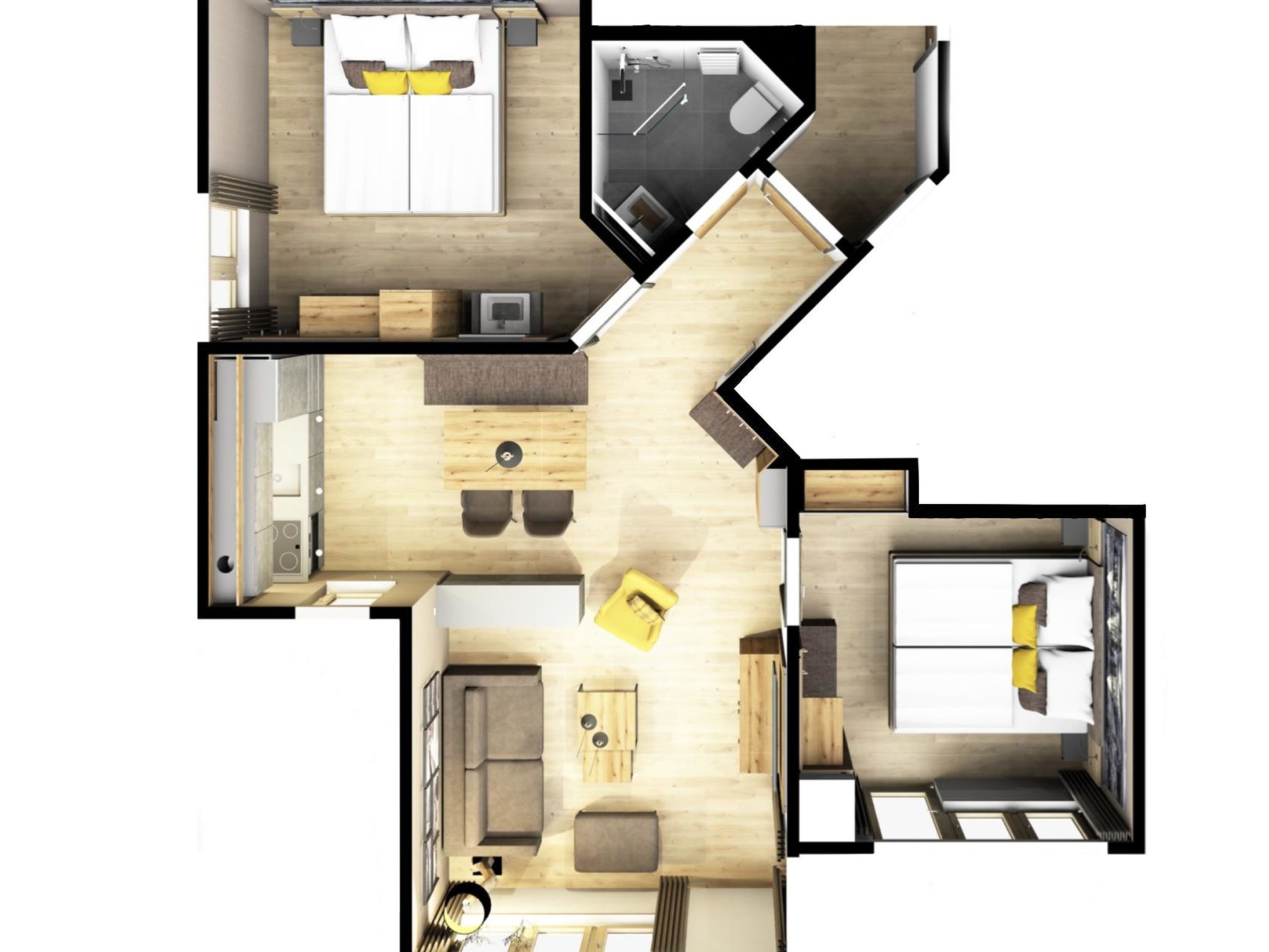 Arcade Appartement/Fewo 4-Bettwohnung Nr. 115C06 - Drinnen