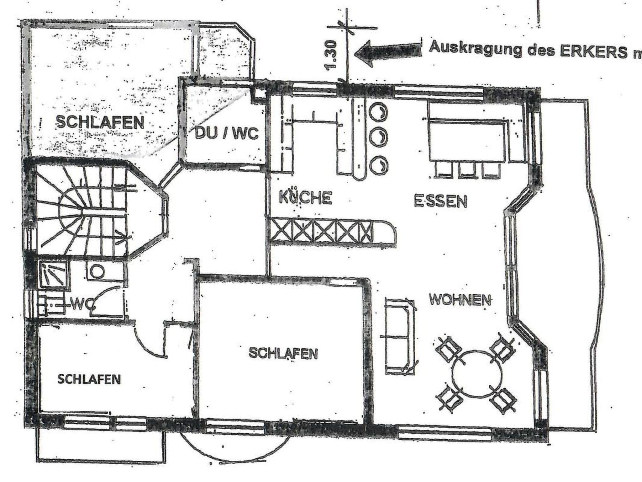 Haus Falke Appartement/Fewo 6-Bettwohnung - Dedans