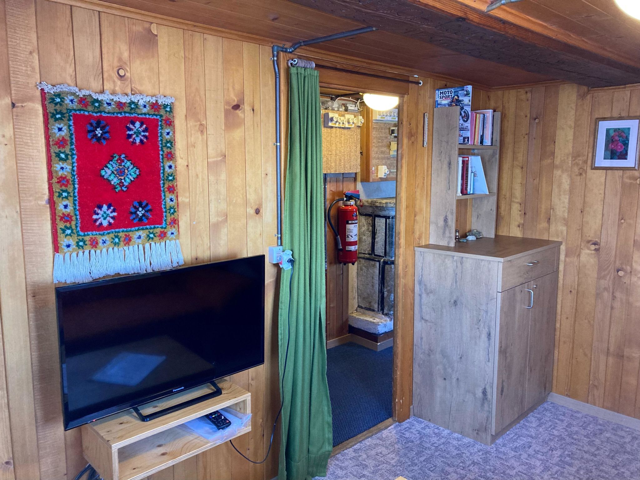 Chalet Alphütte Appartement/Fewo, Dusche, WC 4-Bettwohnung Erdgeschoss - Binnen