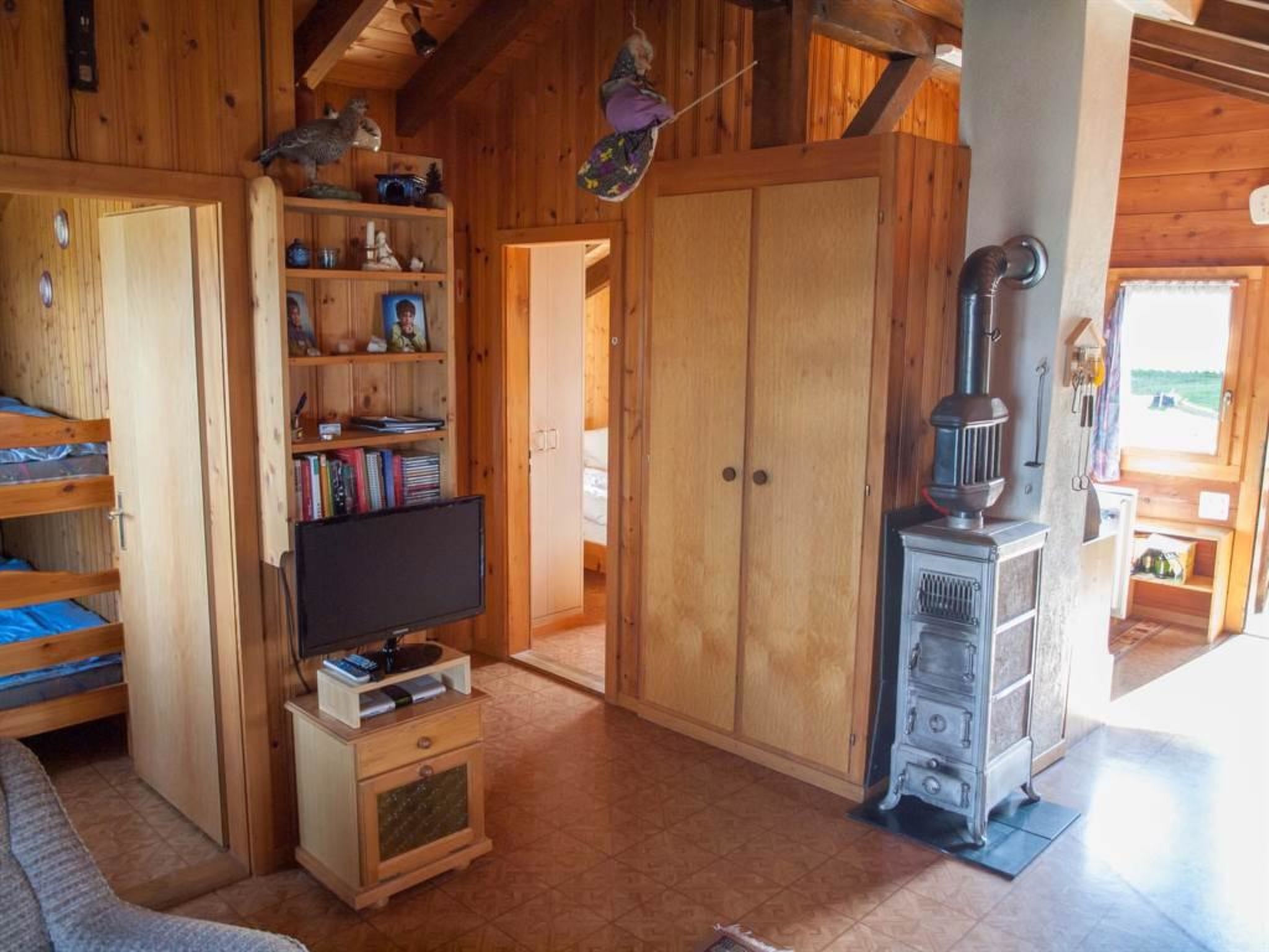 Chalet Alphütte Appartement/Fewo, Dusche, WC 4-Bettwohnung Dachgeschoss - Binnen