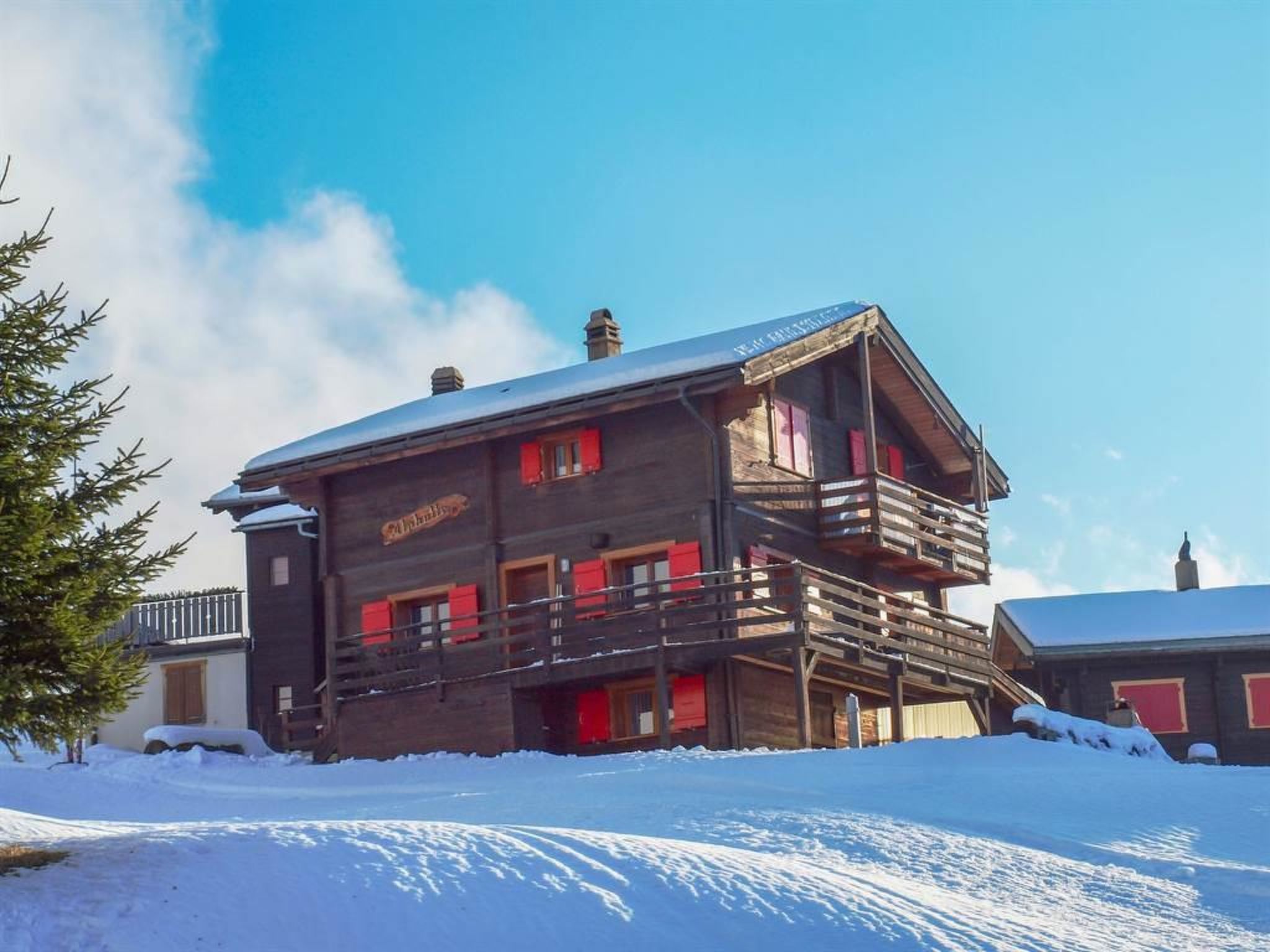 Chalet Alphütte Appartement/Fewo, Dusche, WC 4-Bettwohnung Dachgeschoss