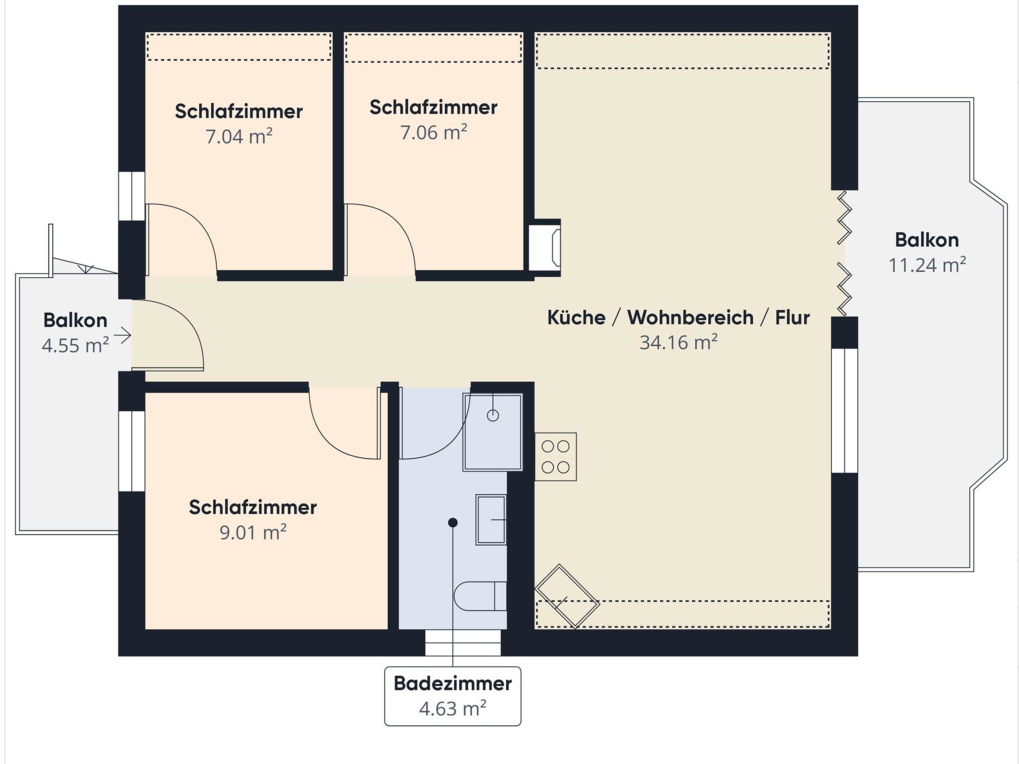 Schirli Dachgeschoss Appartement/Fewo, Bad, WC 6-Bettwohnung - Image-tags.info