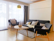 Knus appartement direct aan de skipiste met uitzicht op de bergen - thumbnail 3