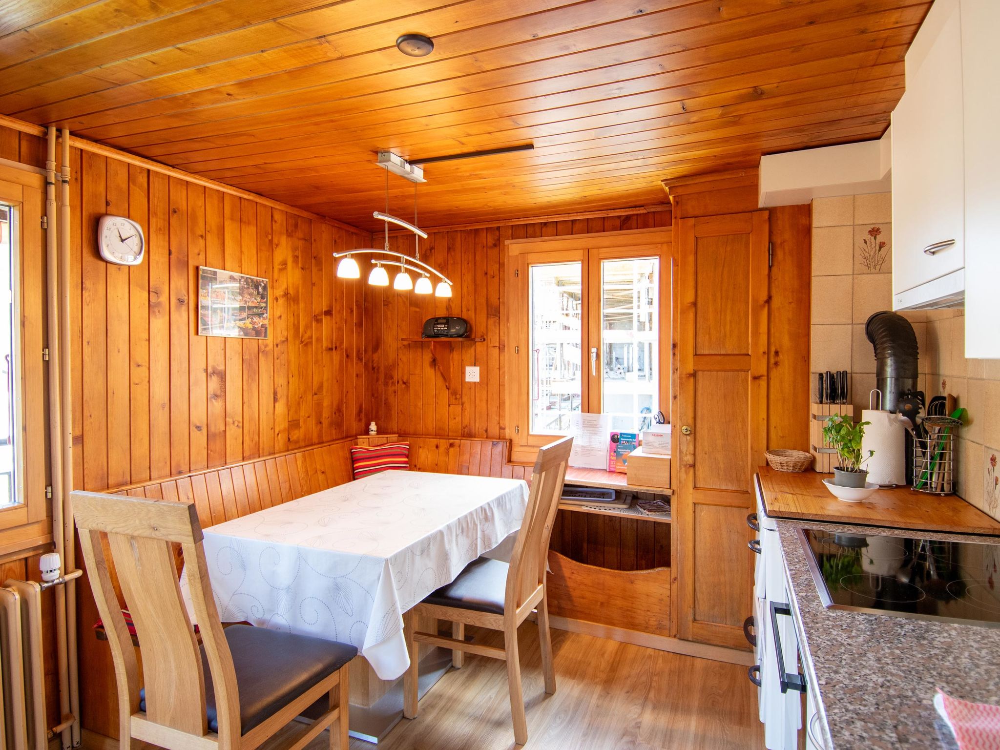 Bergsonne, (Grächen), — Kitchen / Dining Room (4 of 14)