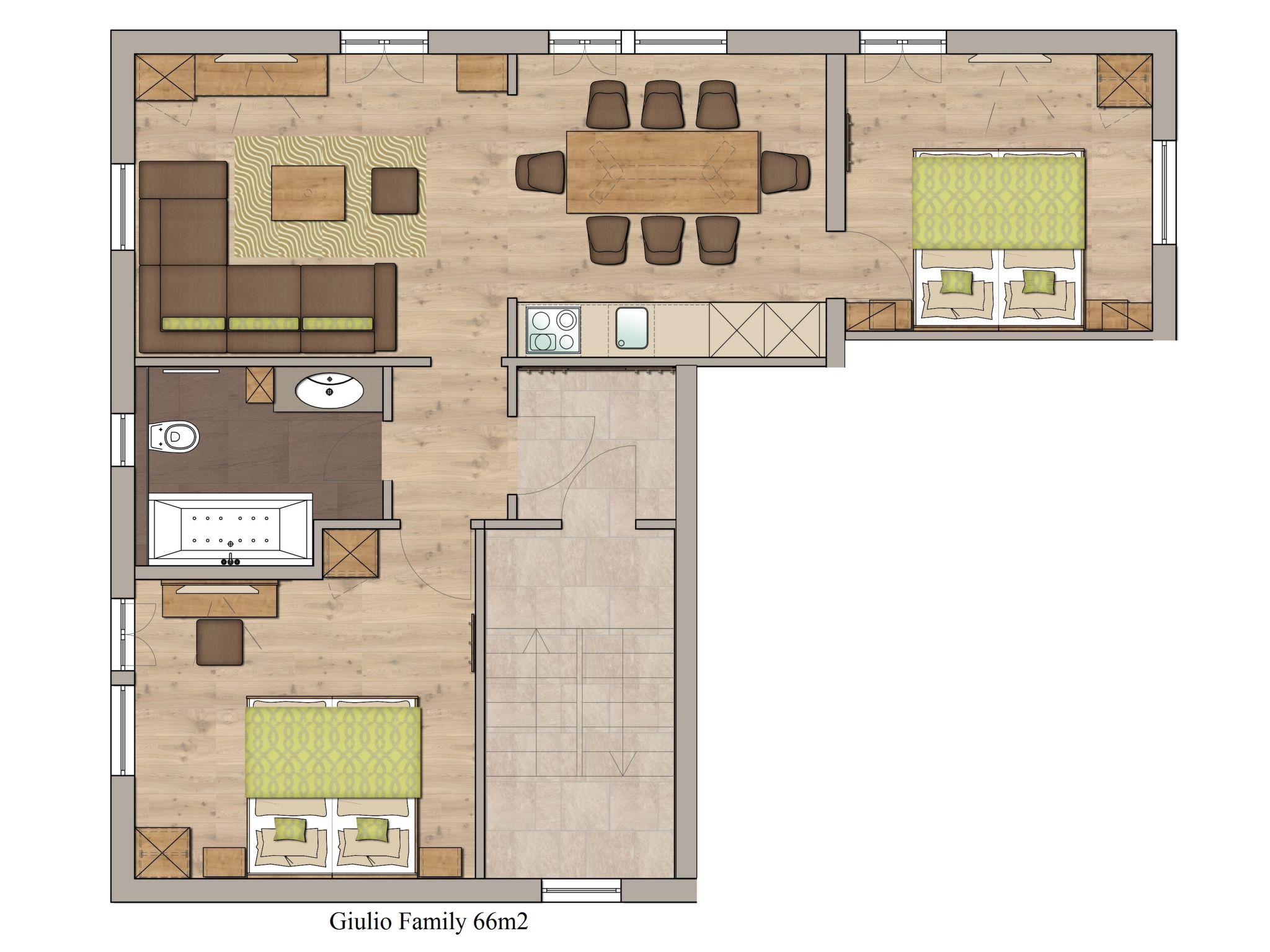Lunic, AZapartments.ch, B&B, (Grächen), 1057 - Drinnen