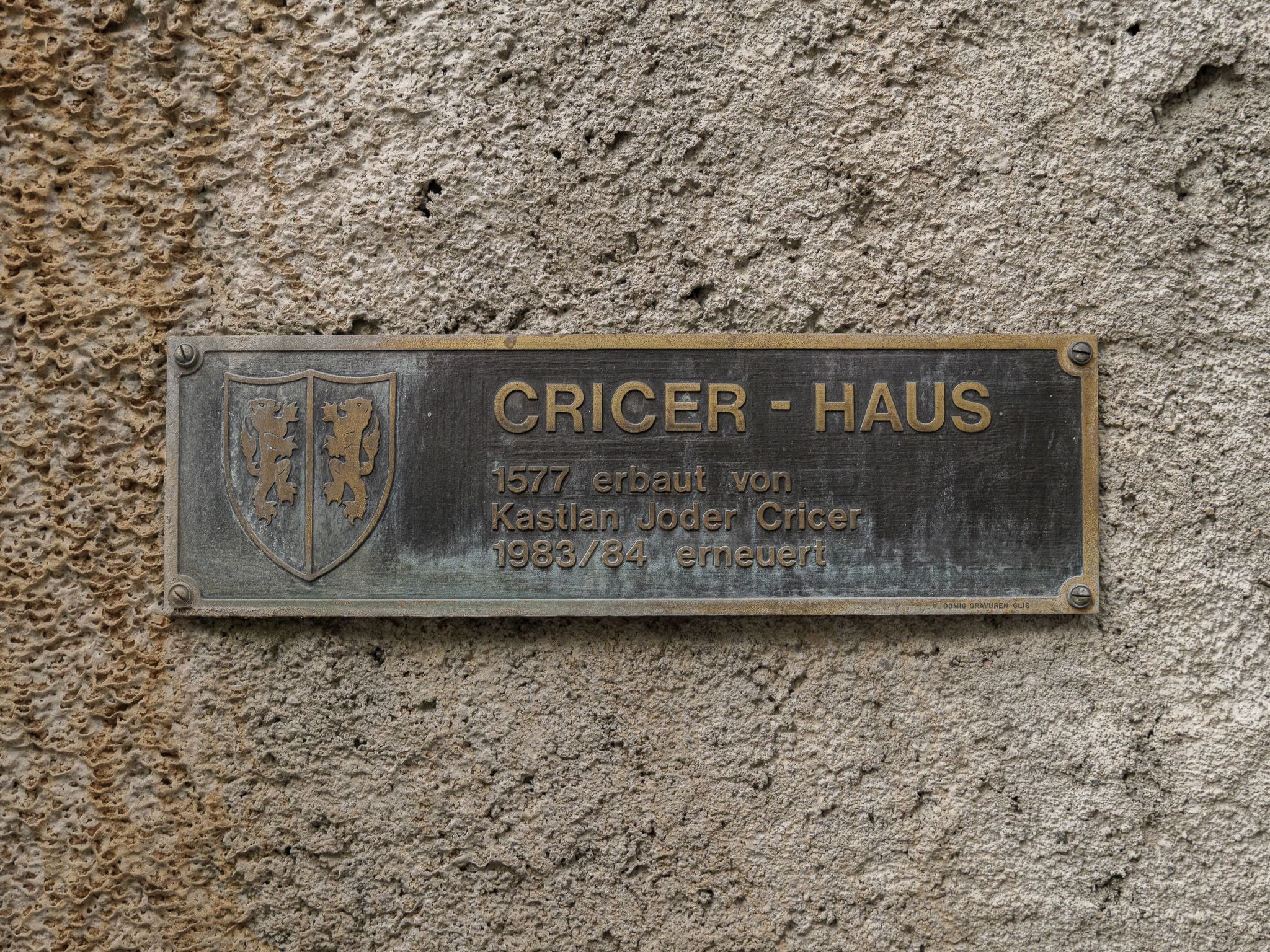 Cricerhaus in Visp-Binnen