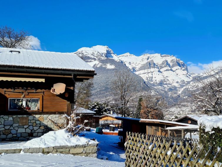 Chalet Haus (bei Einfahrt grosser Nussbaum )