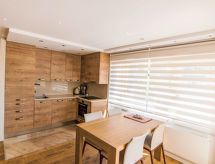 Appartement Cristal in Leukerbad: slapen aan de skipiste met uitzicht op bergen - thumbnail 2