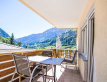 Appartement Cristal in Leukerbad: slapen aan de skipiste met uitzicht op bergen - thumbnail 5