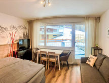Flaminia: Stijlvol appartement in het hart van Leukerbad met bergzicht - thumbnail 1
