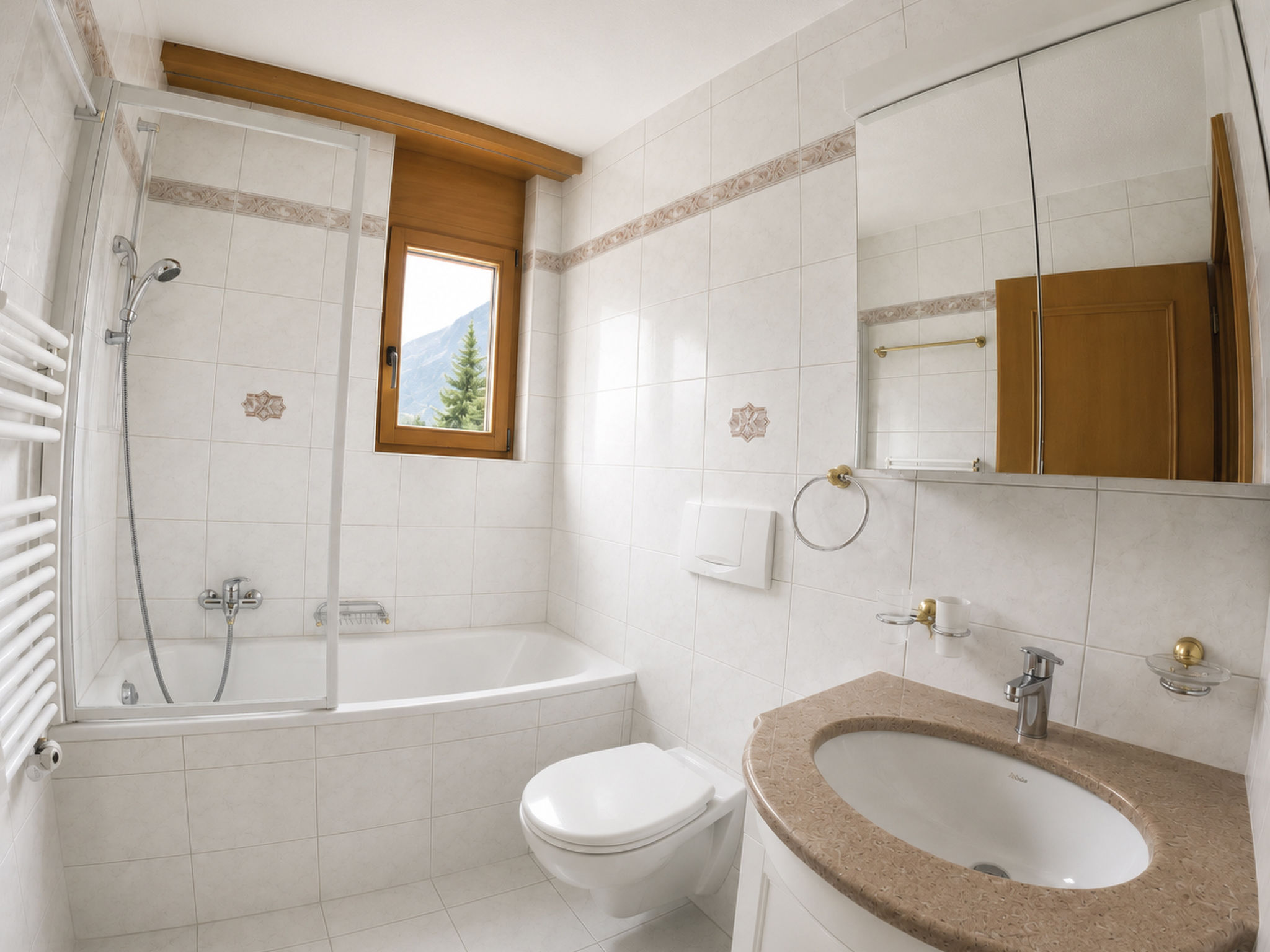 Residenz Darianne Leukerbad # 2-bed apartment, Bad, WC - Dedans