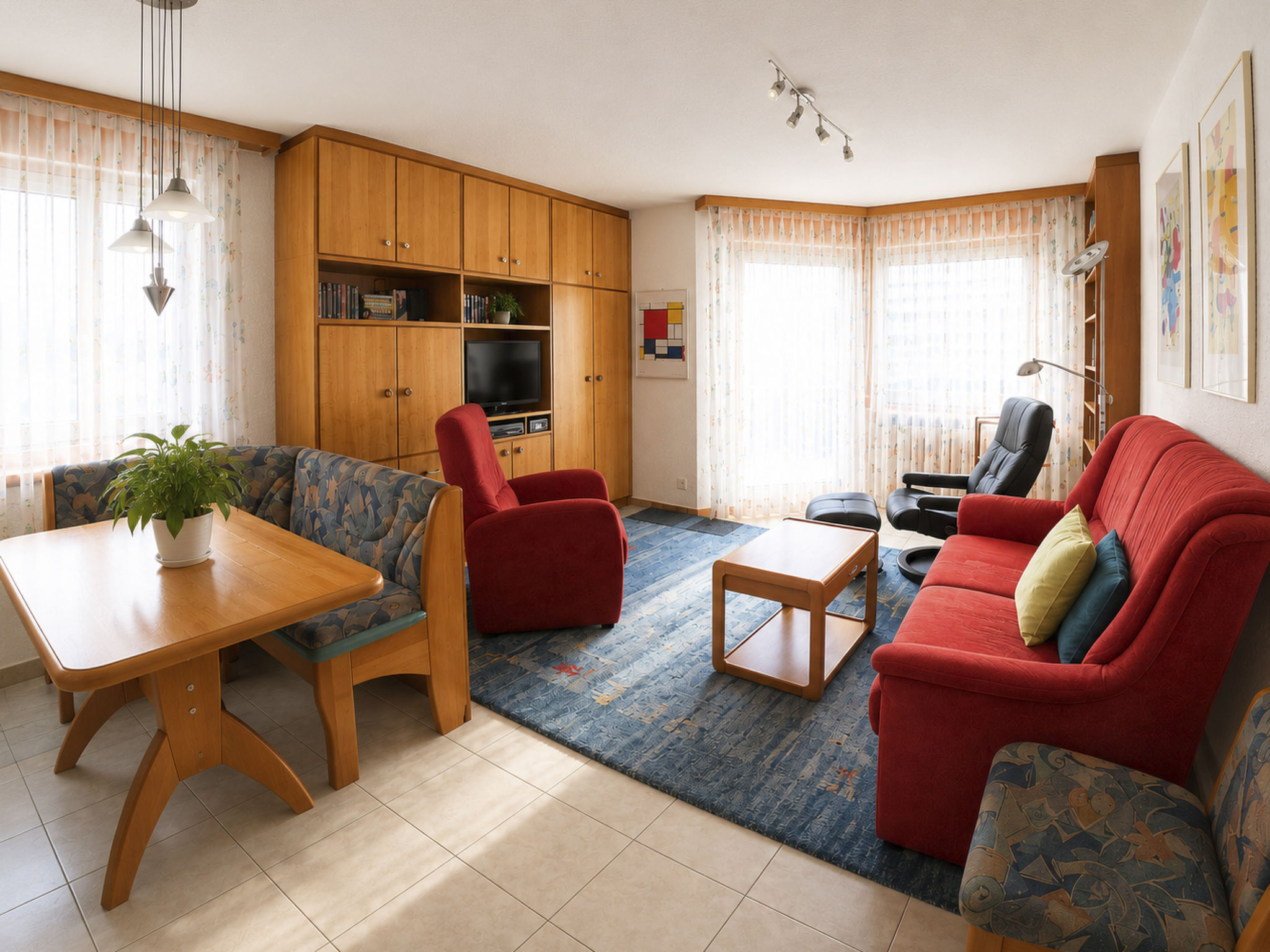 Residenz Darianne Leukerbad # 4-bed apartment, Dusche und Bad, WC