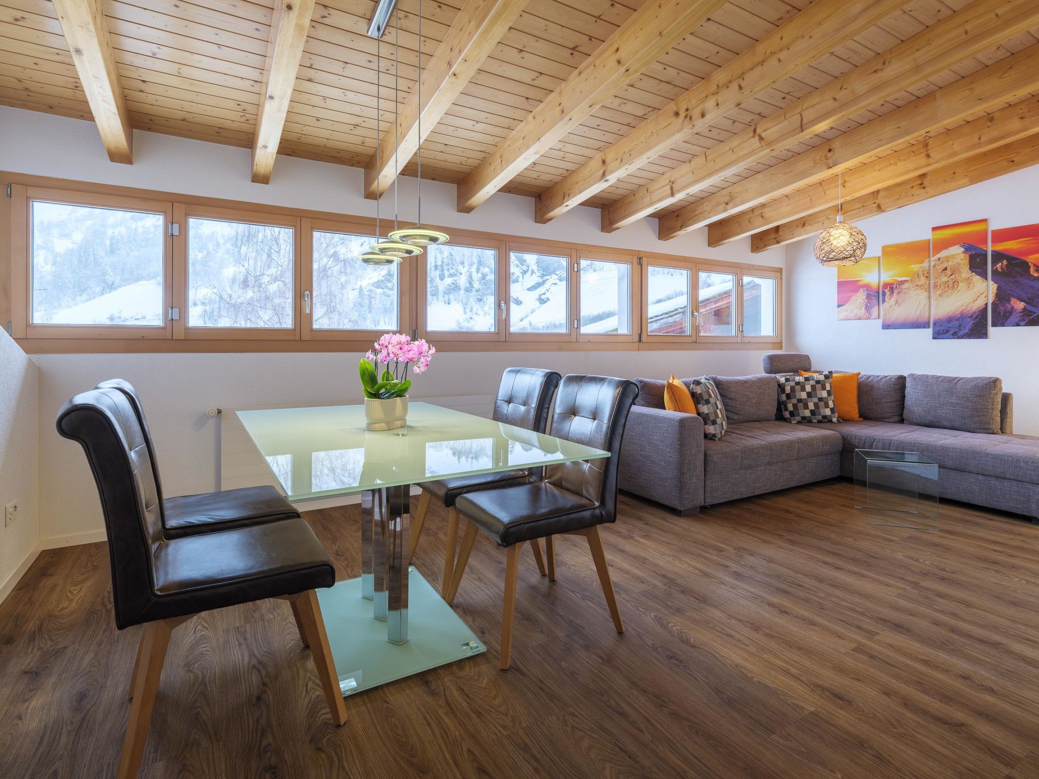 Alpen Leukerbad # 4-bed apartment, Dusche, WC