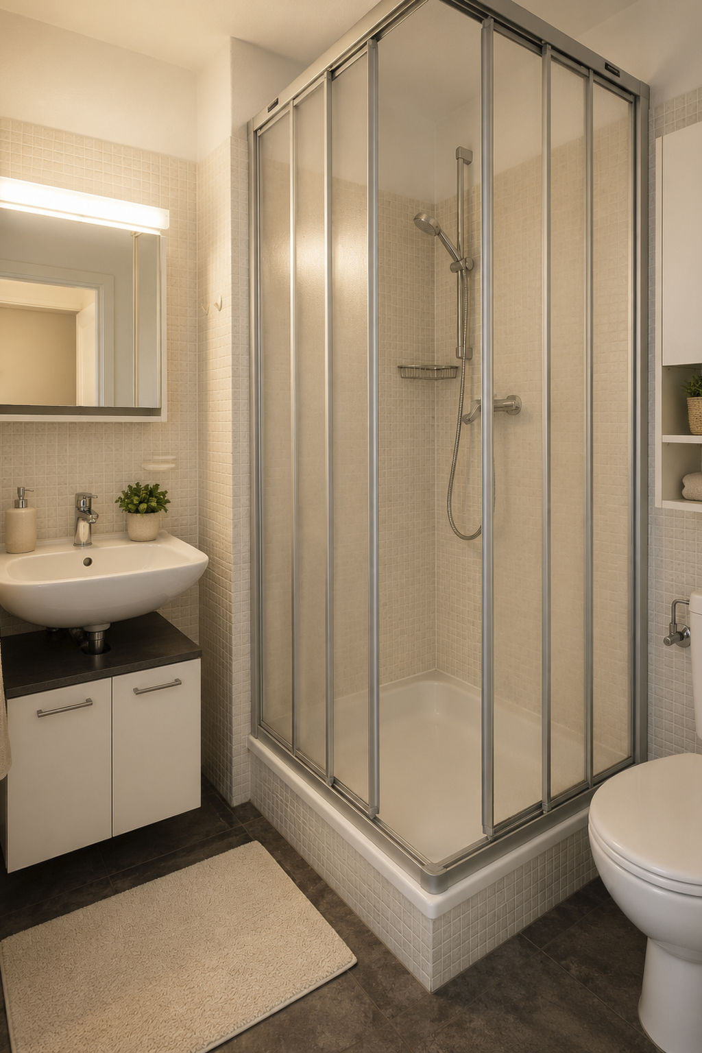 Photo of Majesta Leukerbad # 5-bed apartment, Dusche, WC