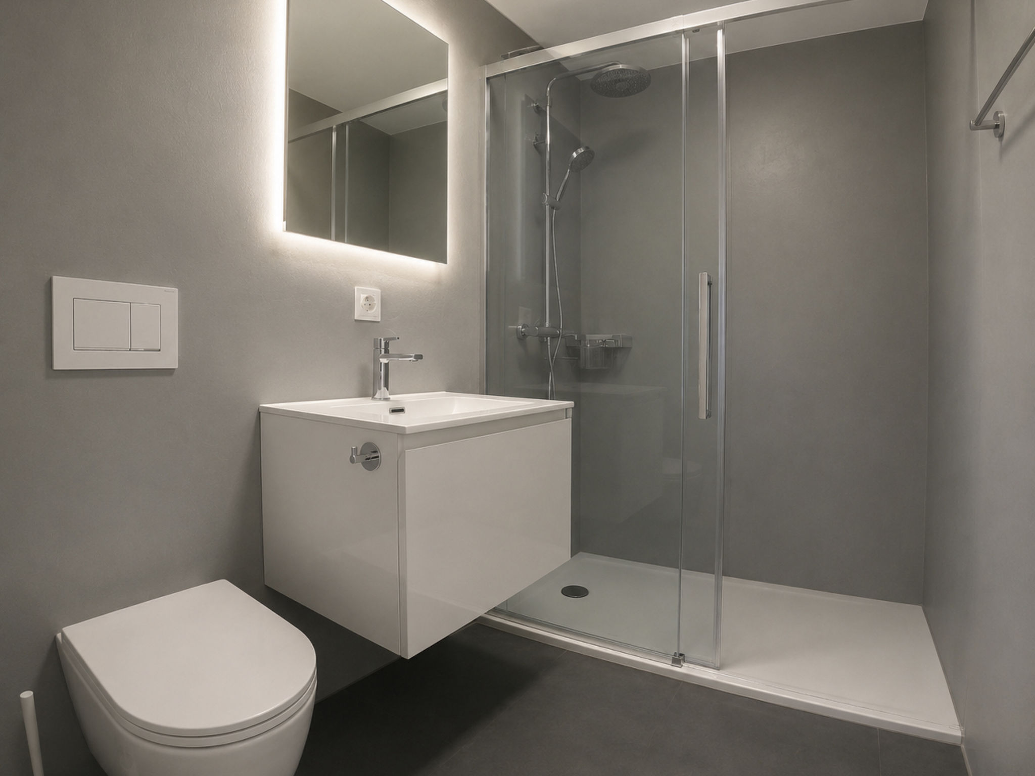 Residenz Belair Leukerbad # 2-bed apartment, Dusche, WC