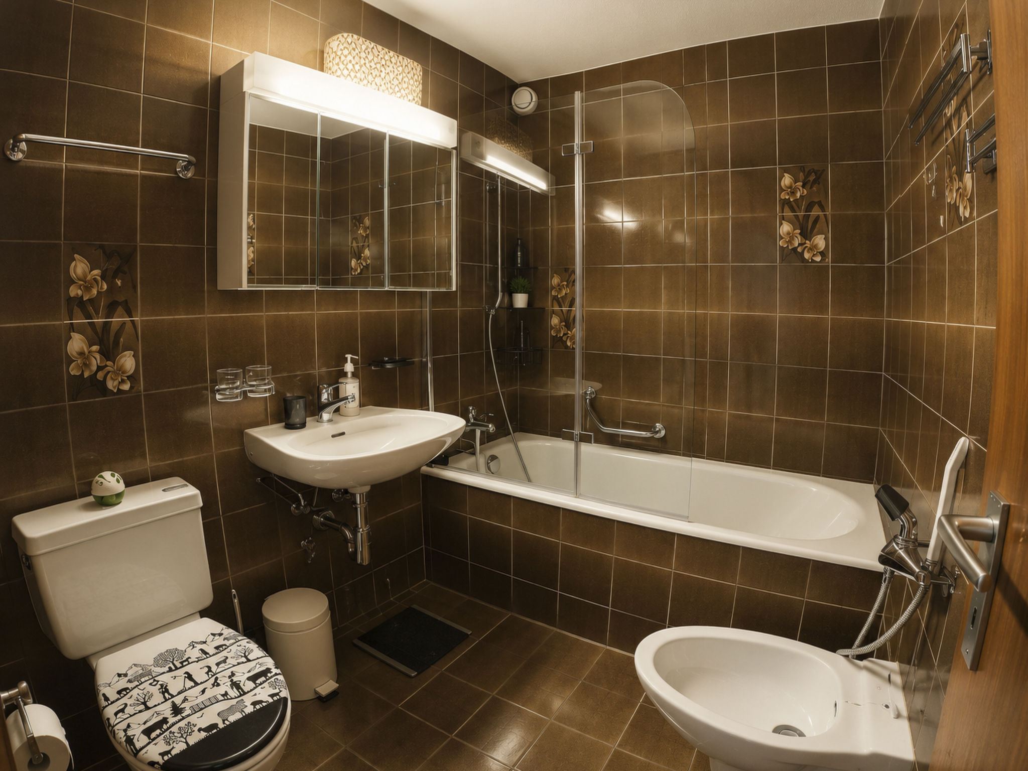 Residenz Clabina Leukerbad # 6-bed apartment, Bad, WC - Inside