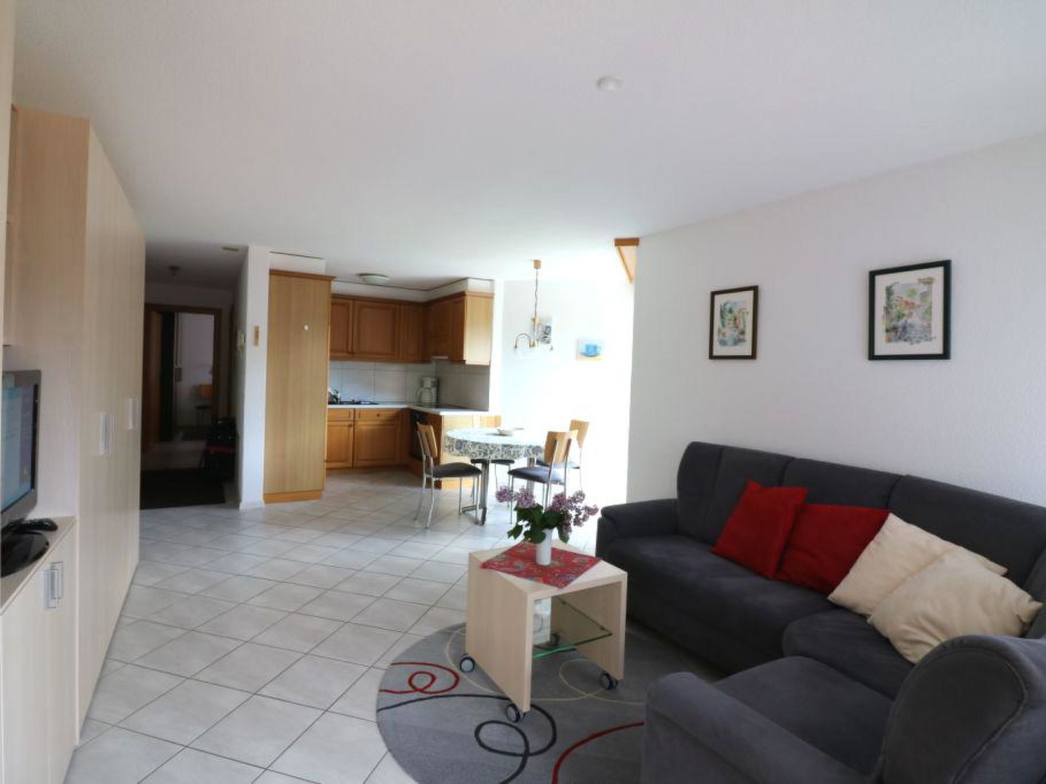 Adlerhorst Leukerbad # 4-bed apartment, Dusche, WC