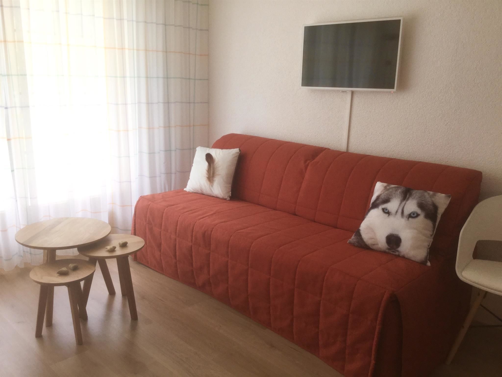 Les Naturelles B 106 # 5-bed apartment, Dusche und Bad, WC
