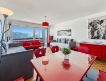 Knusse studio in Crans-Montana met sauna, zwembad en uitzicht - thumbnail 1