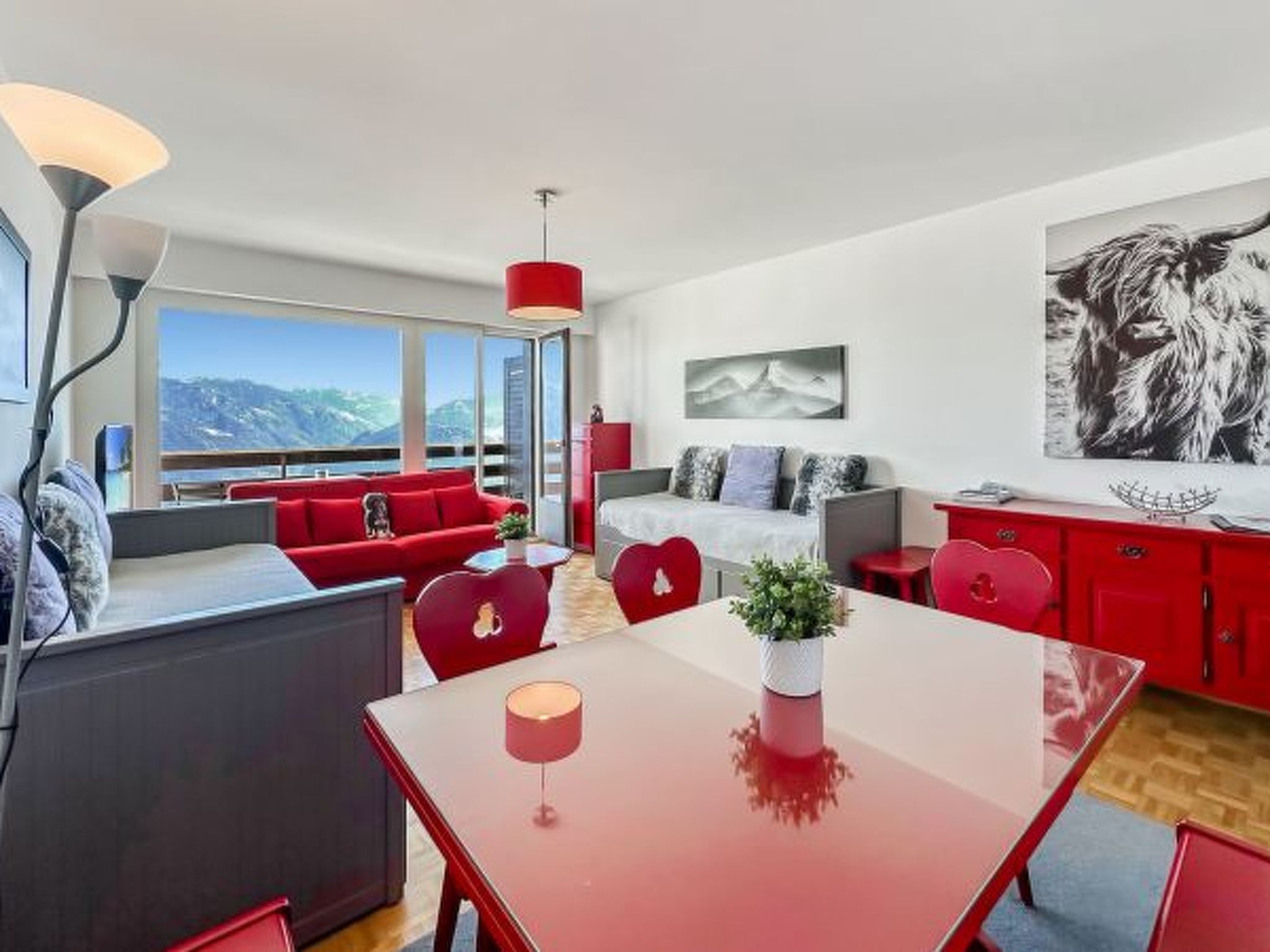 Photo of Pied-à-terre in Crans-Montana, pool and view - Swi