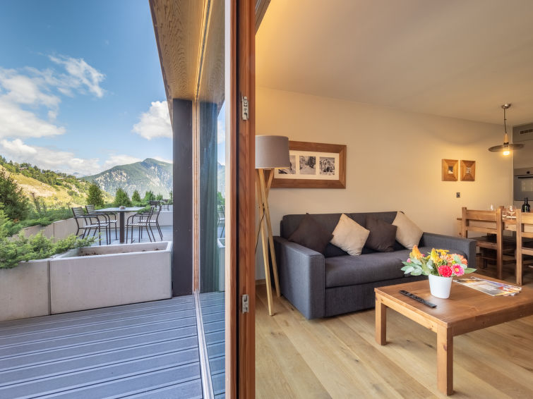 Whirlpool & Sauna: Modern appartement aan de piste in Vercorin in Vercorin