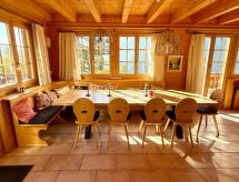 Vrijstaande chalet Kersen in Bellwald met panoramisch uitzicht op de bergen - thumbnail 5